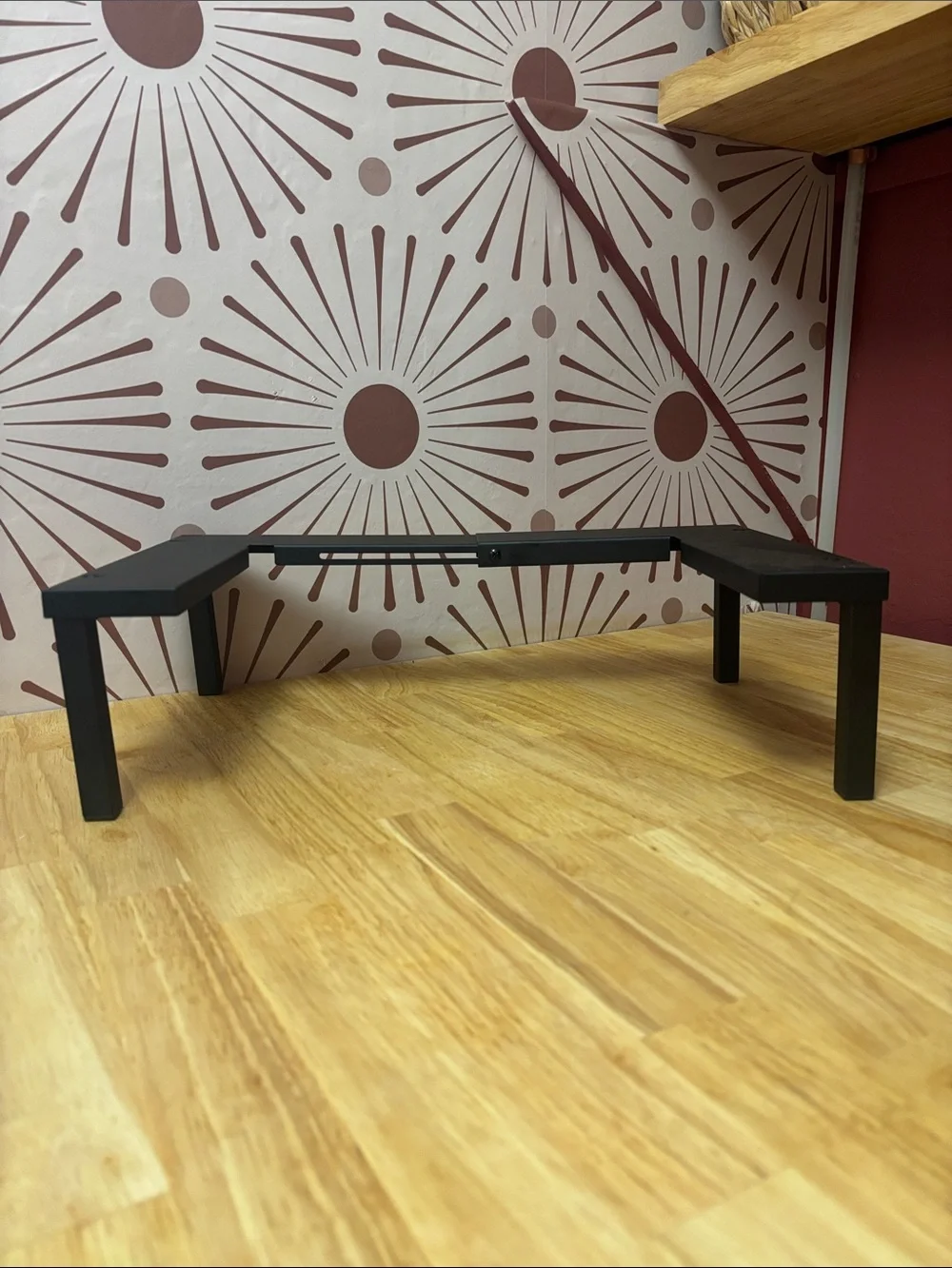 Black Adjustable Cabinet Shelf Riser - Home Organization